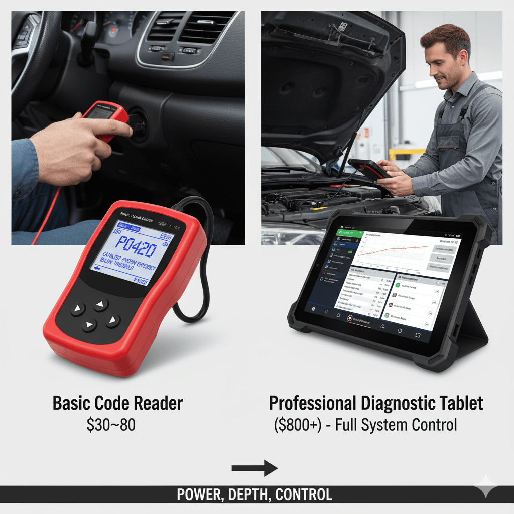 Basic vs. Professional OBD2 Scanners: What Justifies the Price?
