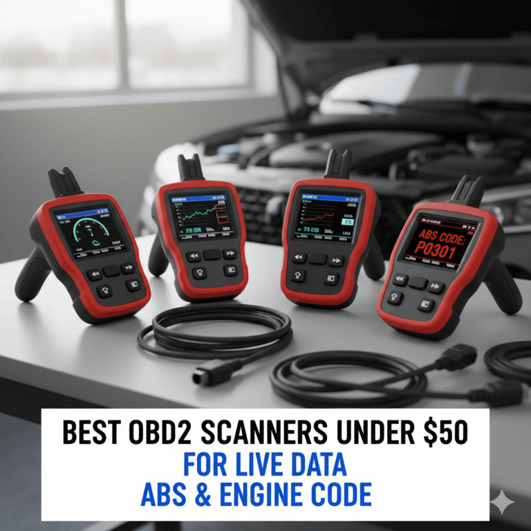 Best OBD2 Scanners Under $50 for Live Data ABS & Engine Code image