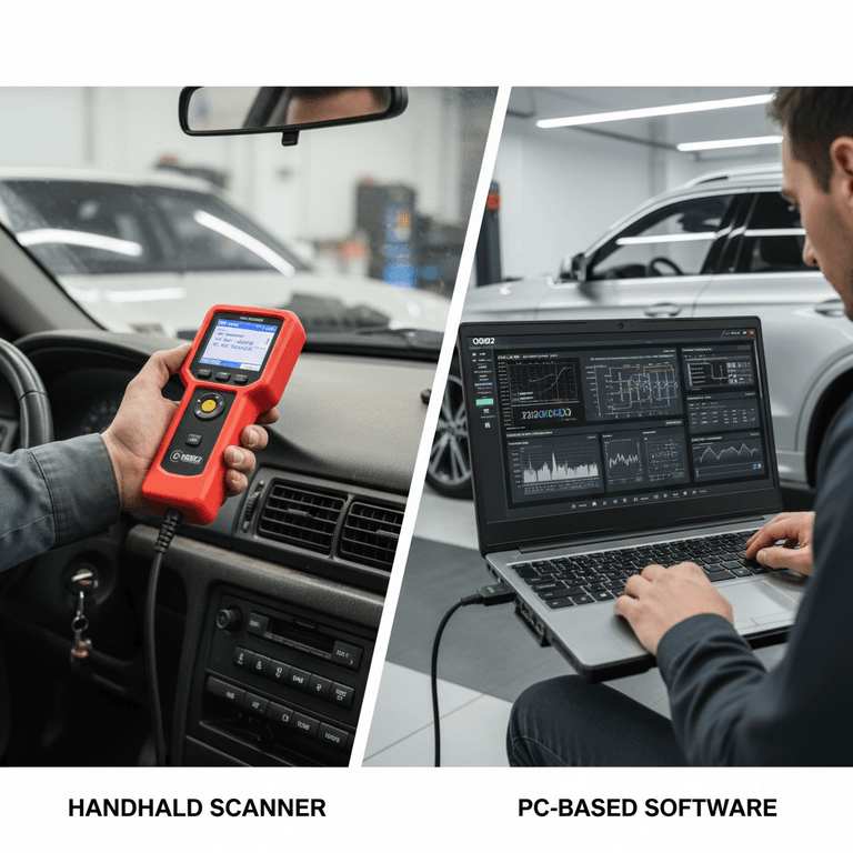 Handheld vs. PC-Based OBD2: Shop Diagnostics Battle